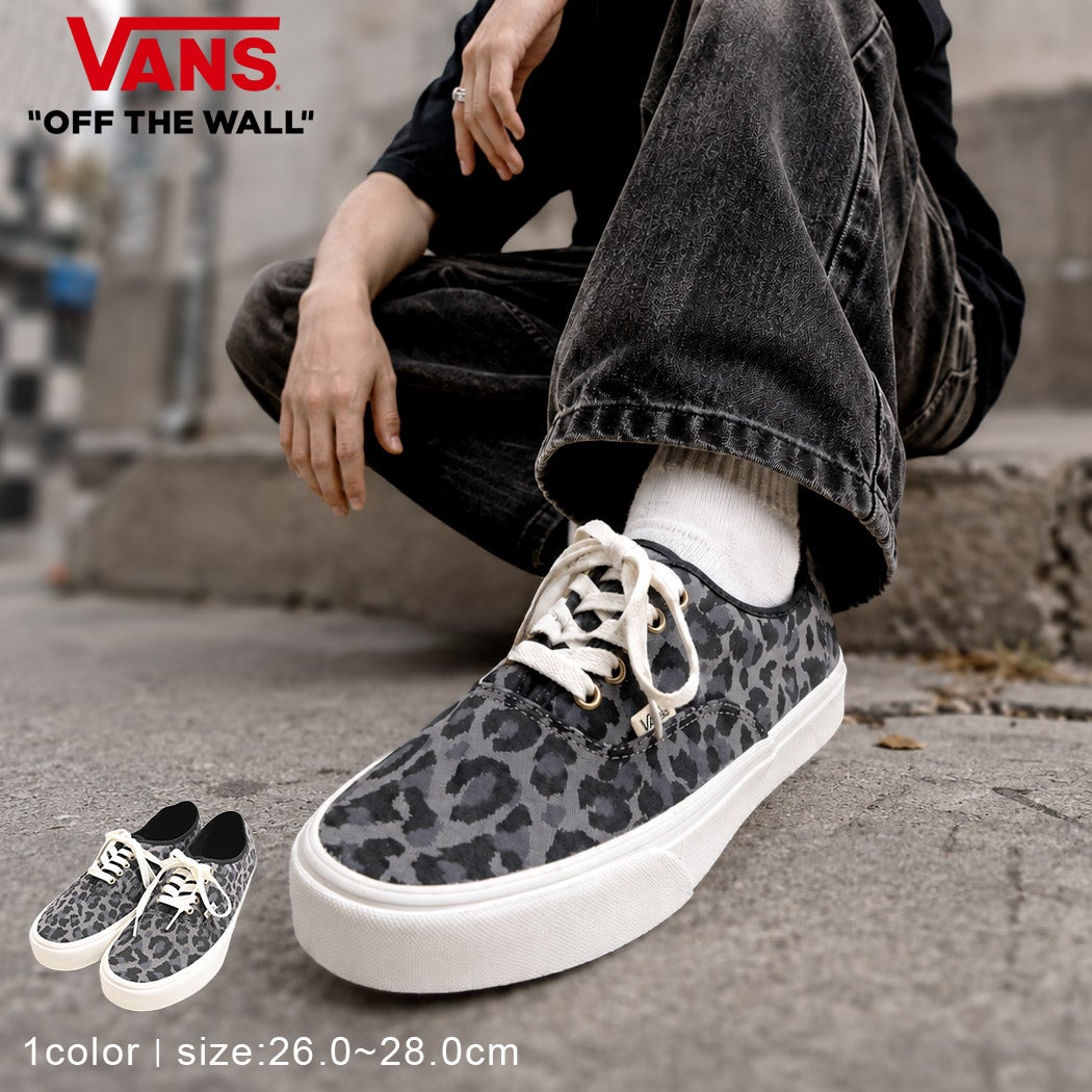 VANS(バンズ)Authentic LEOPARD BLACK/PEWTER