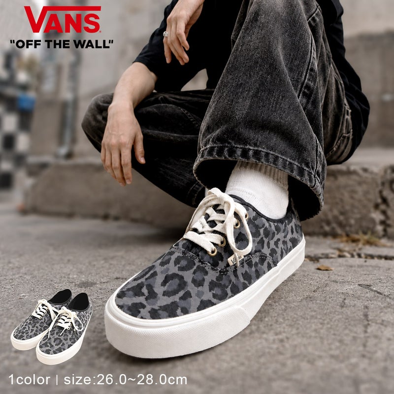 VANS(バンズ)Authentic LEOPARD BLACK/PEWTER