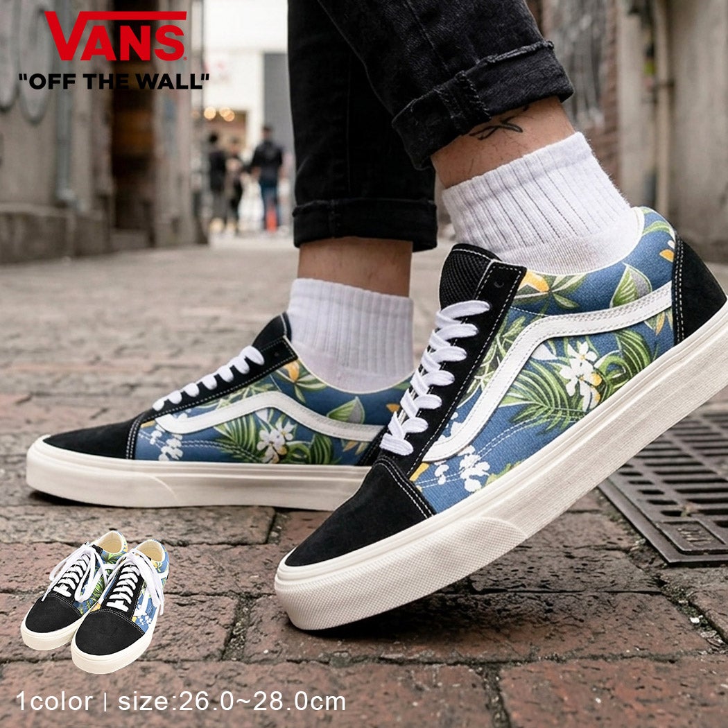 VANS(バンズ)Old Skool FLORAL NAVY