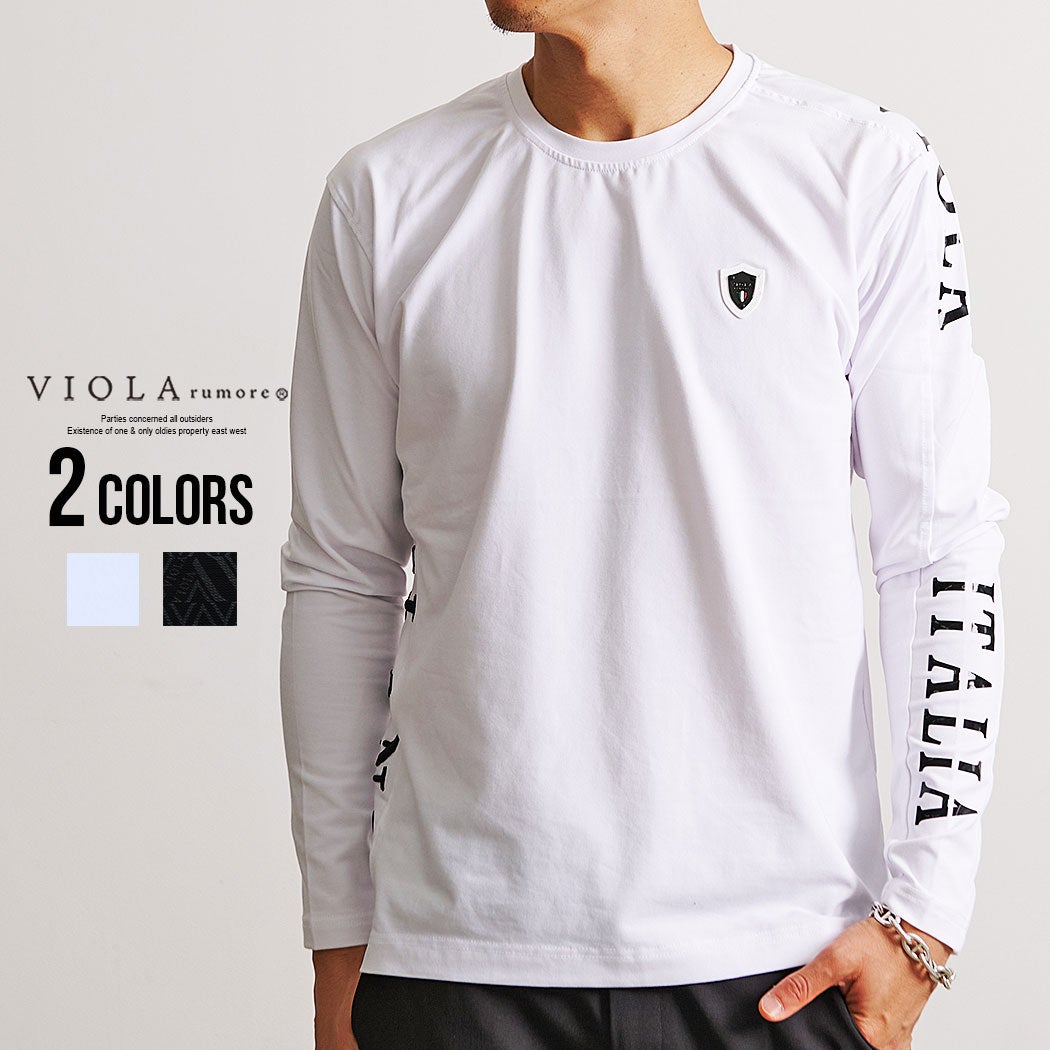VIOLA(ヴィオラ)ストレッチ天竺切替PTロンT
