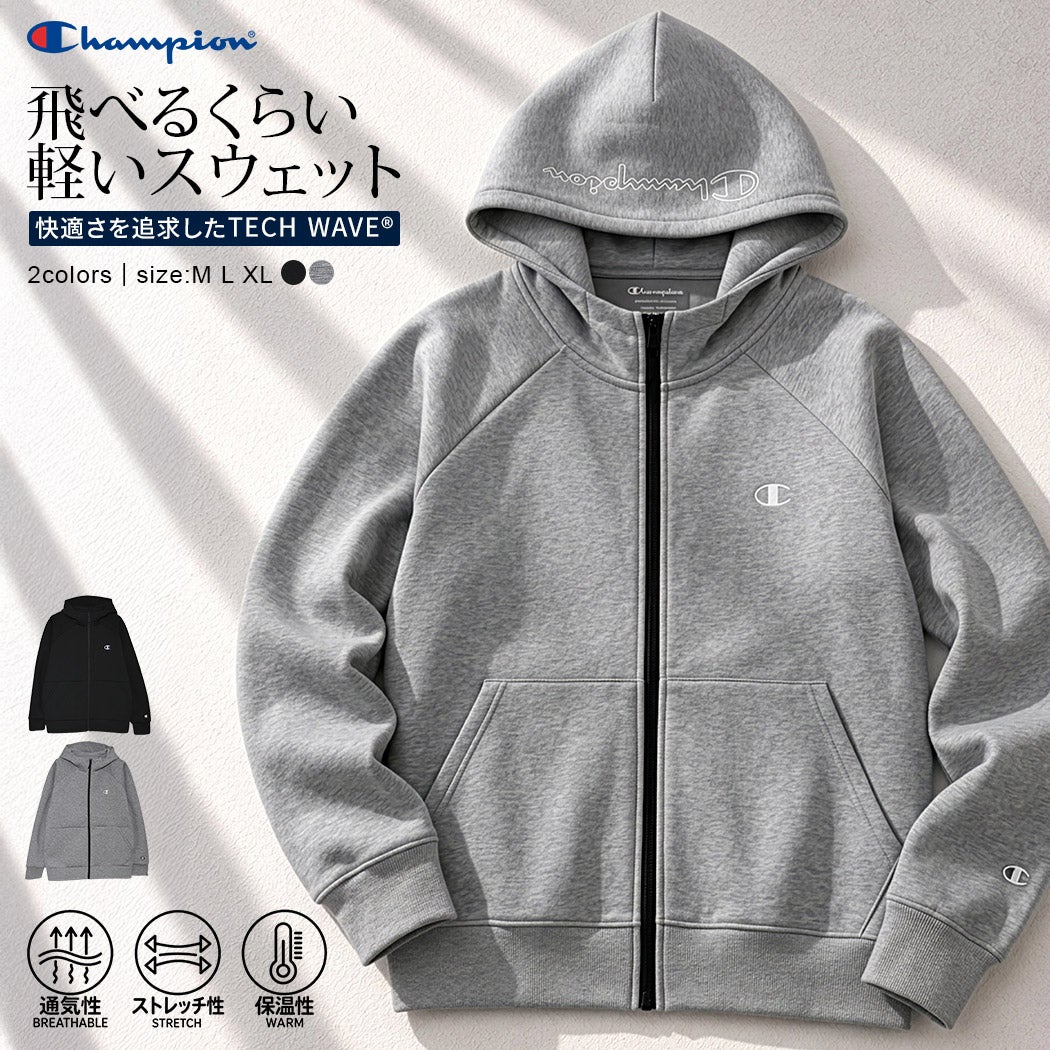 Champion(チャンピオン)TECH WEAVE 3LS HOODED SWEATSHIRT