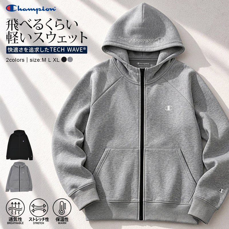 Champion(チャンピオン)TECH WEAVE 3LS HOODED SWEATSHIRT